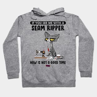 If You See Me With A Seam Ripper Cat Hoodie